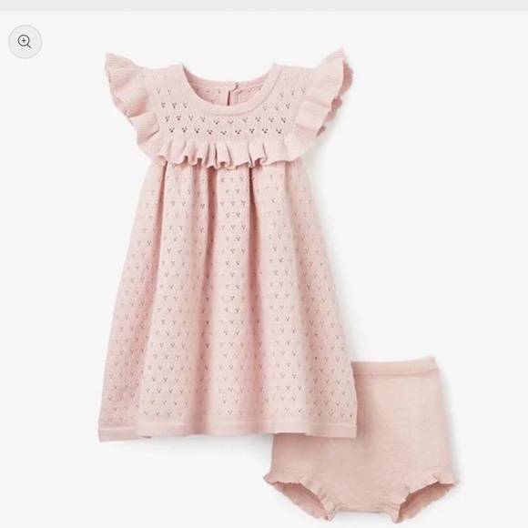 Elegant Baby Pointelle Dress - Picture 1 of 6